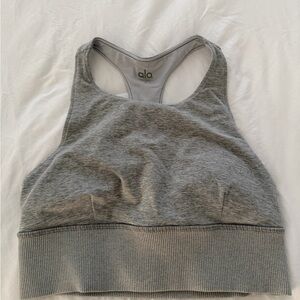 ALO Yoga Heather Gray Sports Bra